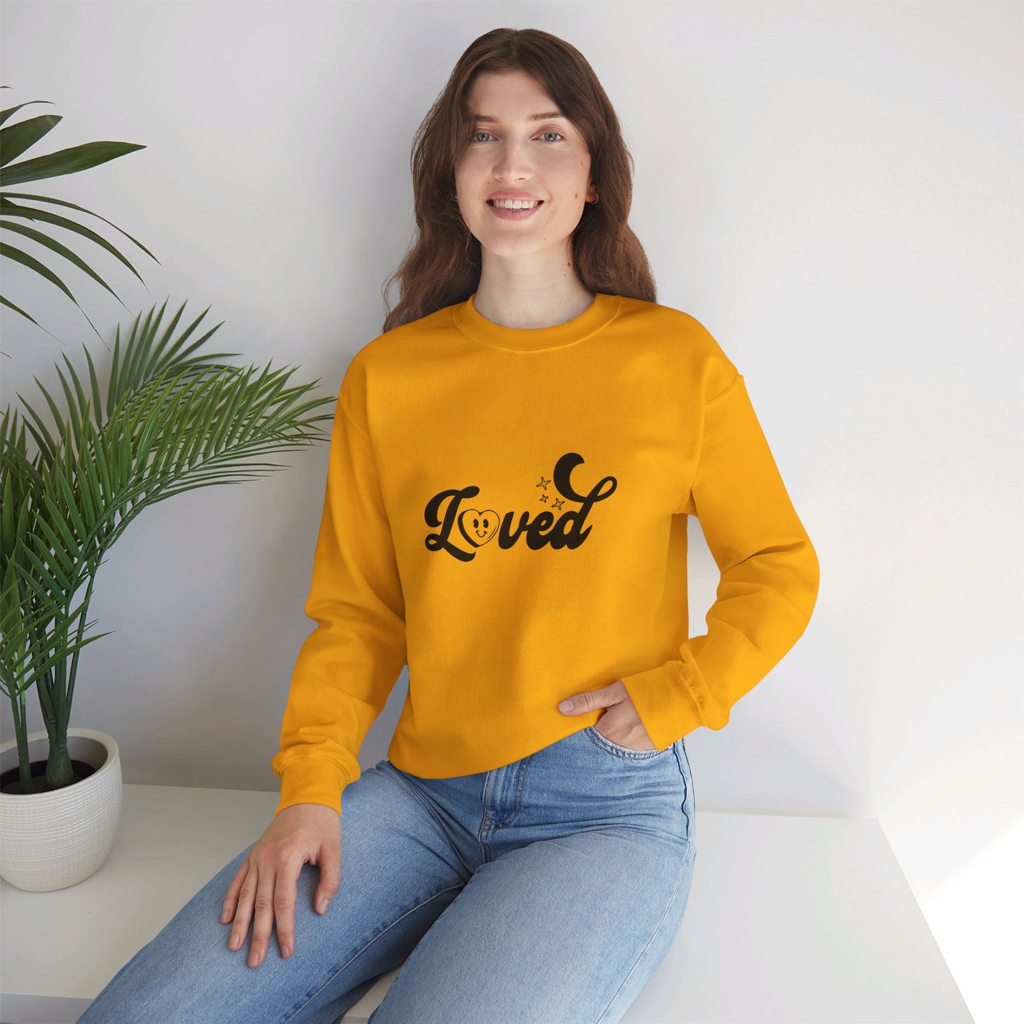 Romans 5:8 You Are Loved More Than You Will Ever Know Unisex Heavy Blend™ Crewneck Christian Sweatshirt