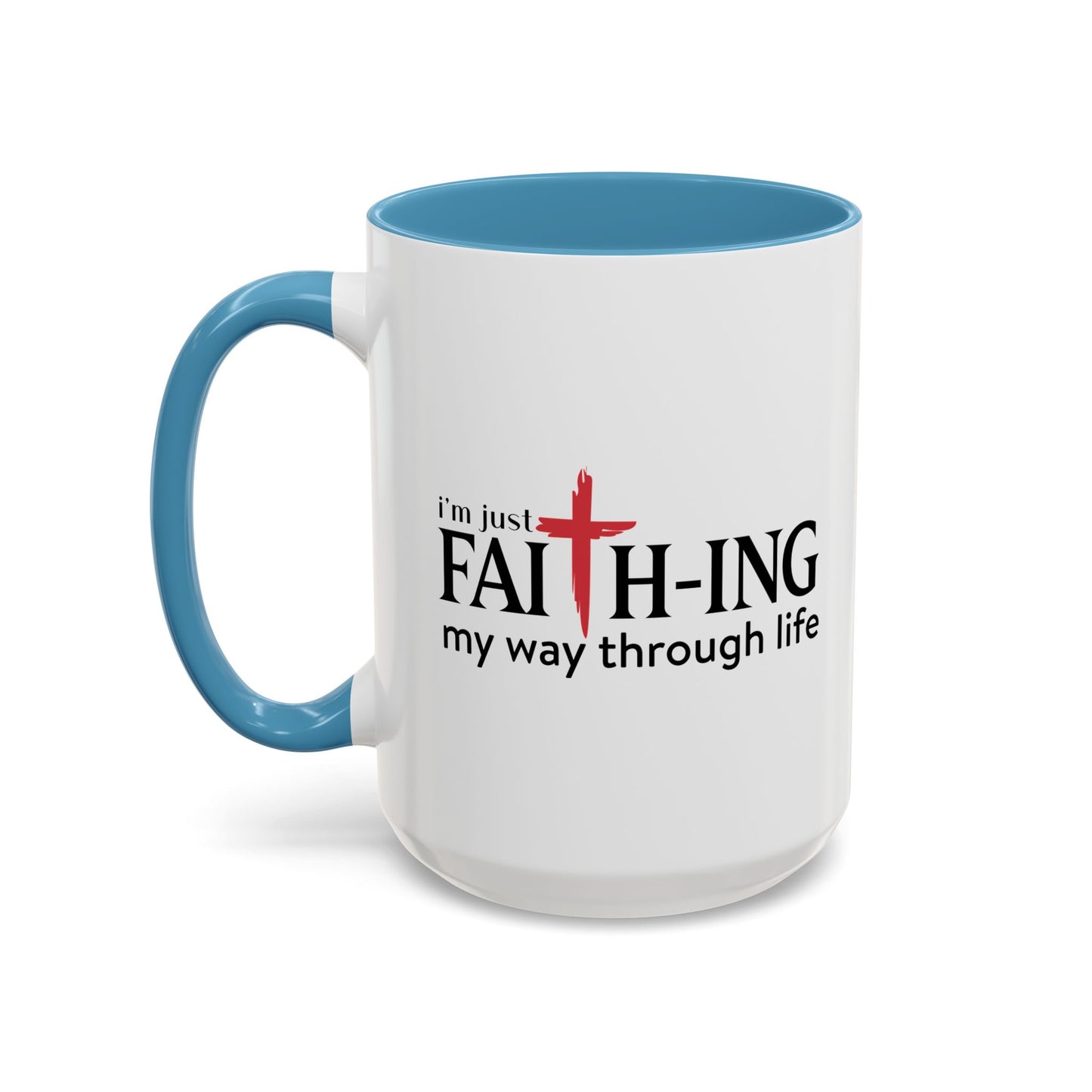 Faith-Inspired Coffee Accent Mug - Motivational Drinkware for Daily Inspiration