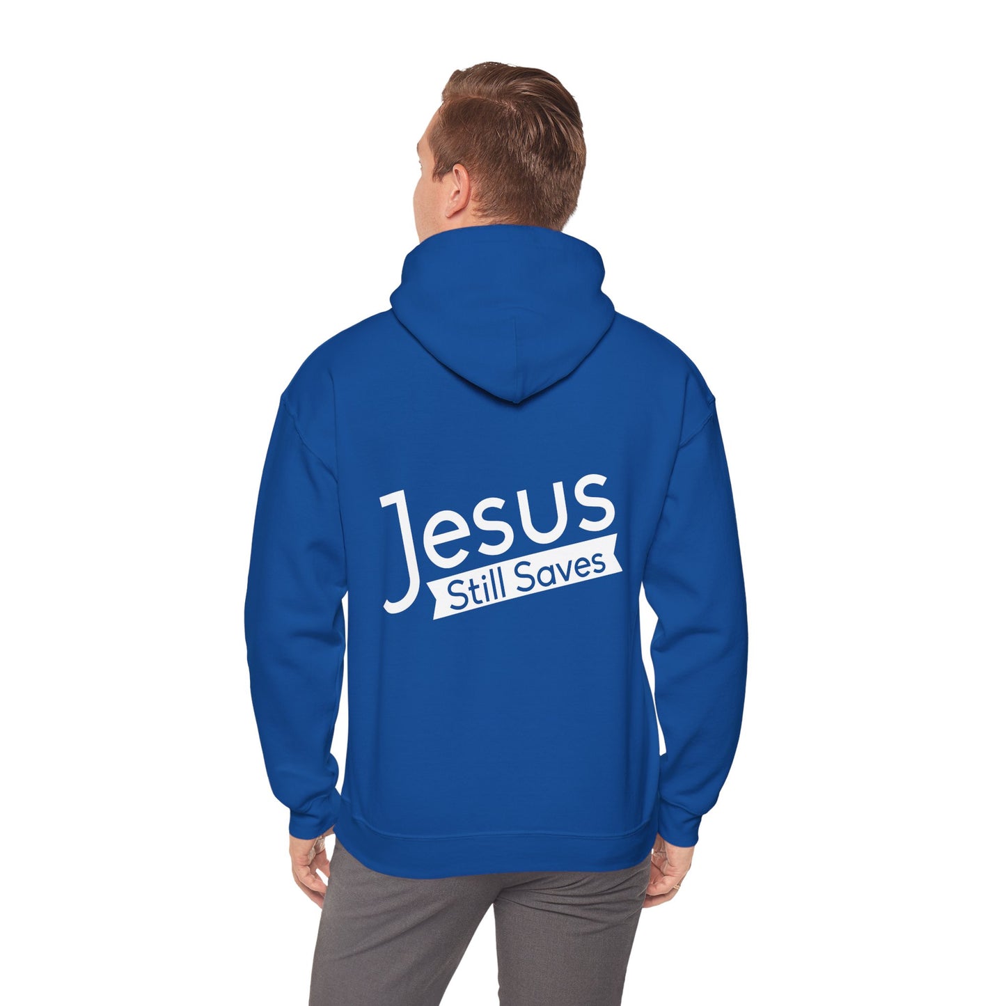 Jesus Still Saves Unisex Christian Hooded Pullover Sweatshirt