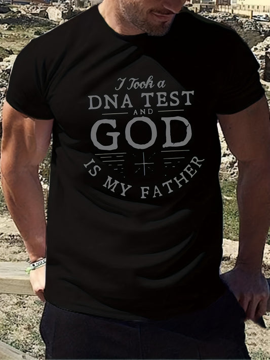 I Took A DNA Test God Is My Father Men's Christian T-shirt claimedbygoddesigns
