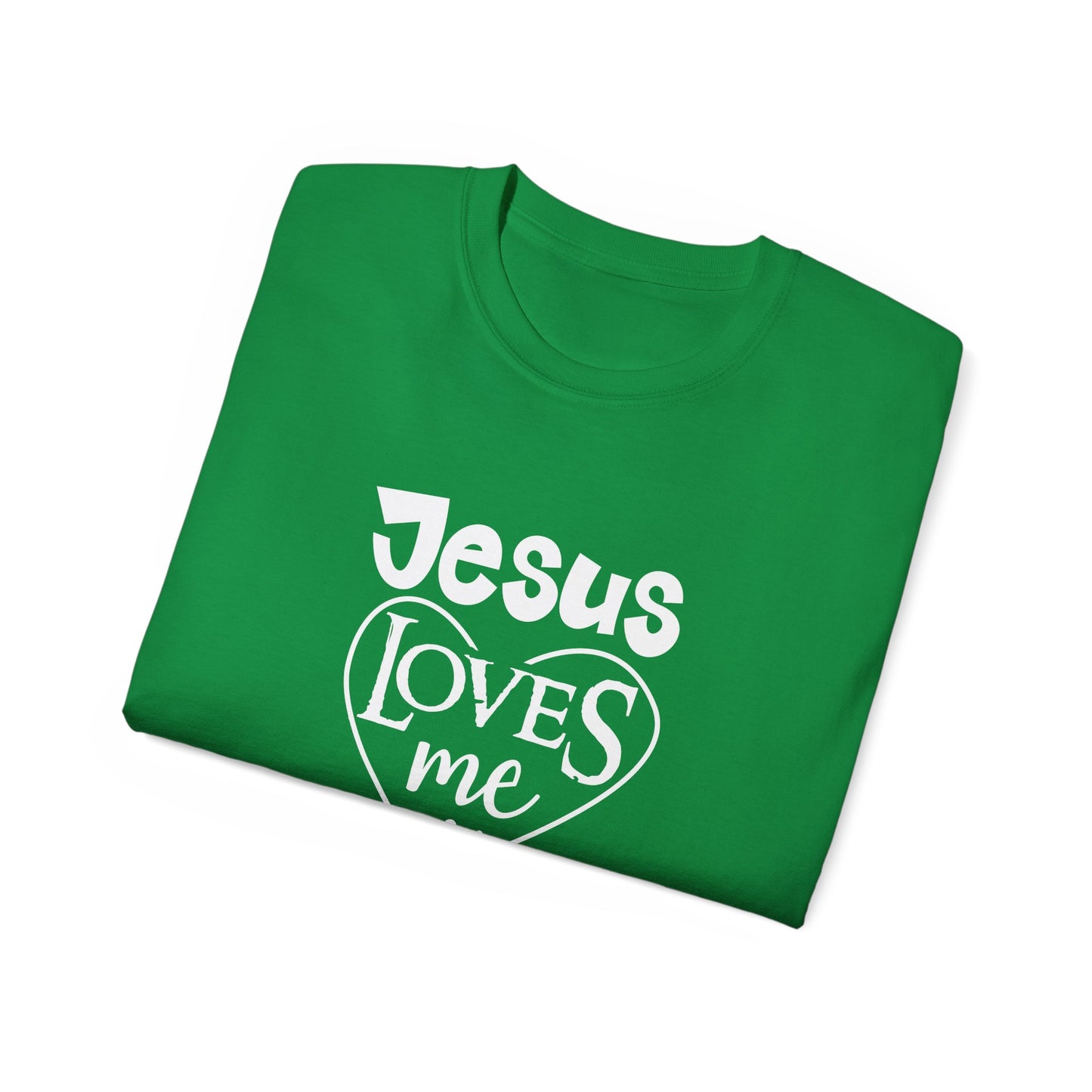 Jesus Loves Me Unisex Christian Ultra Cotton Tee Printify