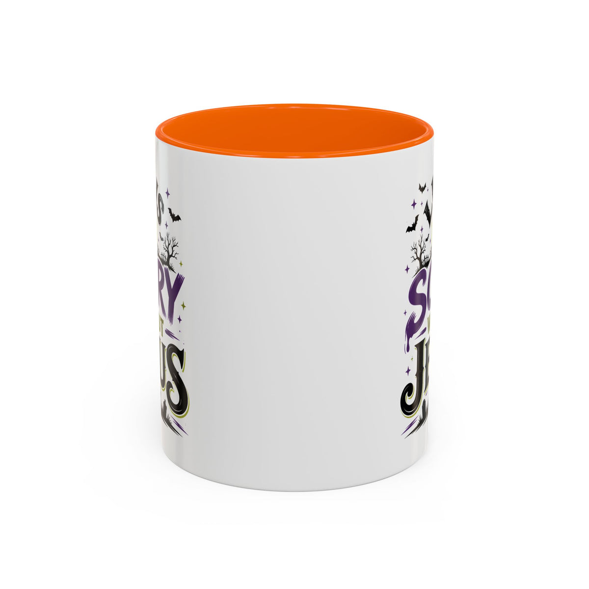 Coffee Mug — “Life Is Scary Without Jesus” Halloween Christian Accent Mug (11/15oz)