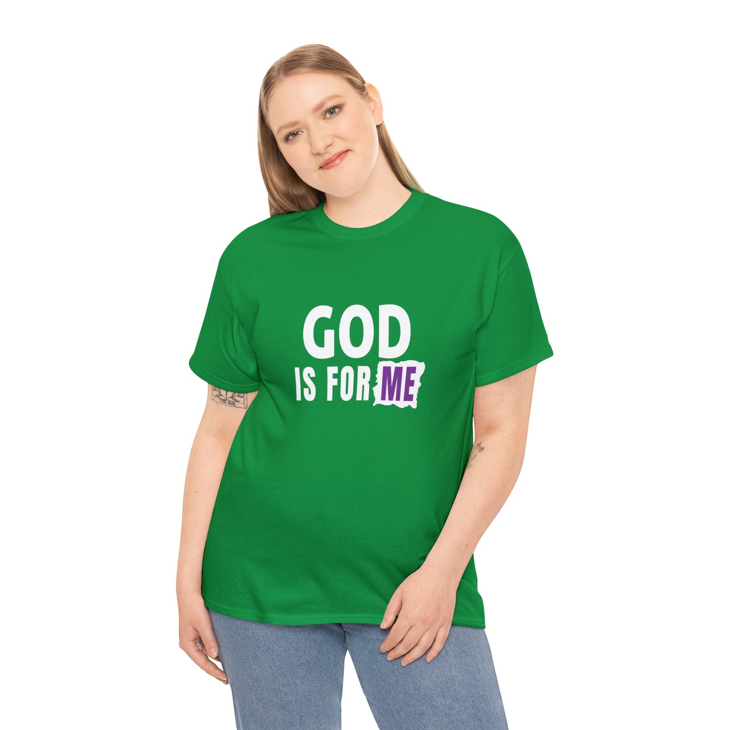 God Is For Me Unisex Heavy Cotton Tee Printify