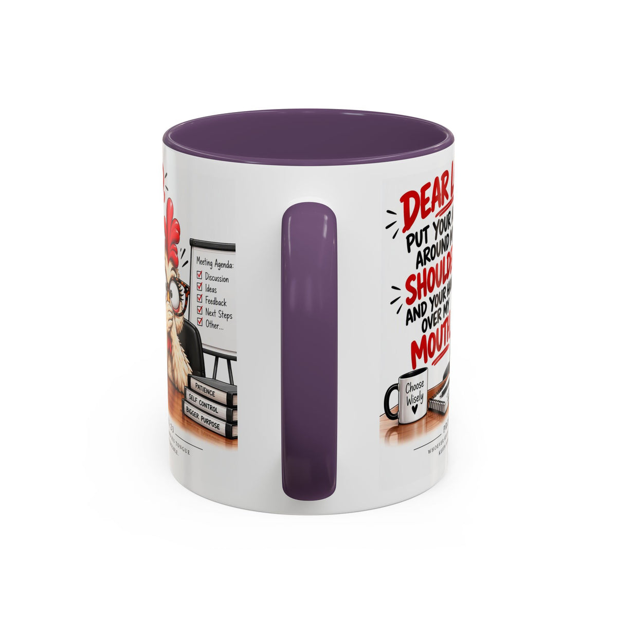 Christian Coffee Mug — "Dear Lord, Put Your Arm Around My Shoulder" Inspirational Ceramic Mug