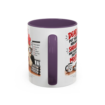 Christian Coffee Mug — "Dear Lord, Put Your Arm Around My Shoulder" Inspirational Ceramic Mug
