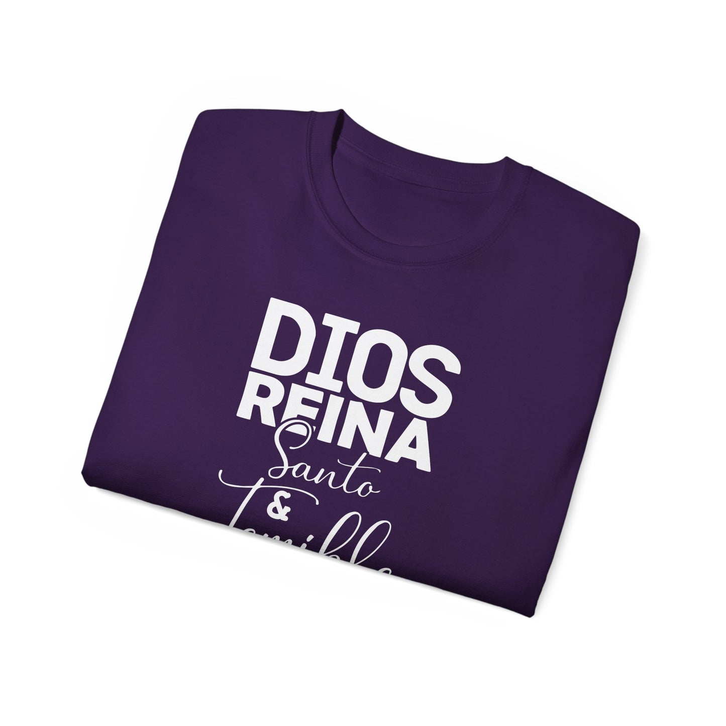 DIOS REINA SANTO ET TEMIBLE ES SU NOMBRE Christian Spanish Unisex T-shirt Printify