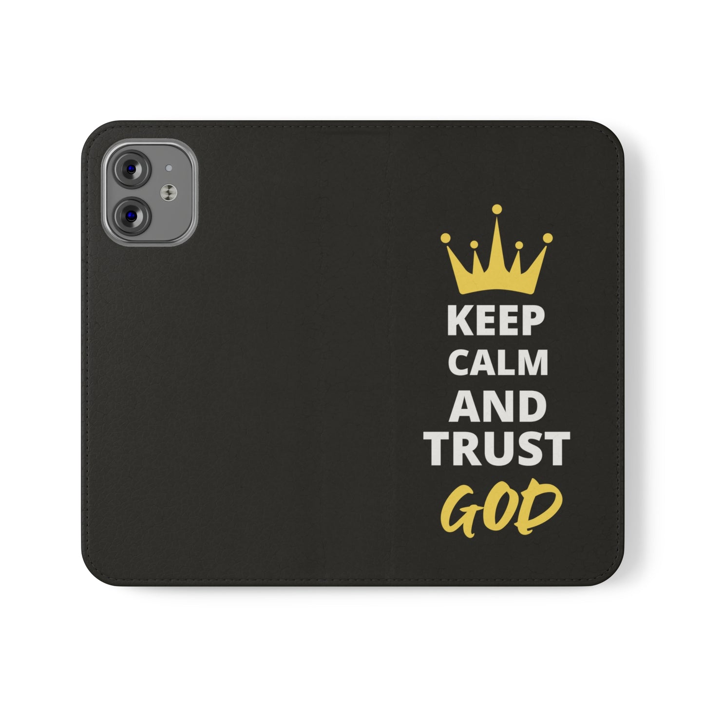 Keep Calm And Trust God Christian Phone Flip Cases Printify