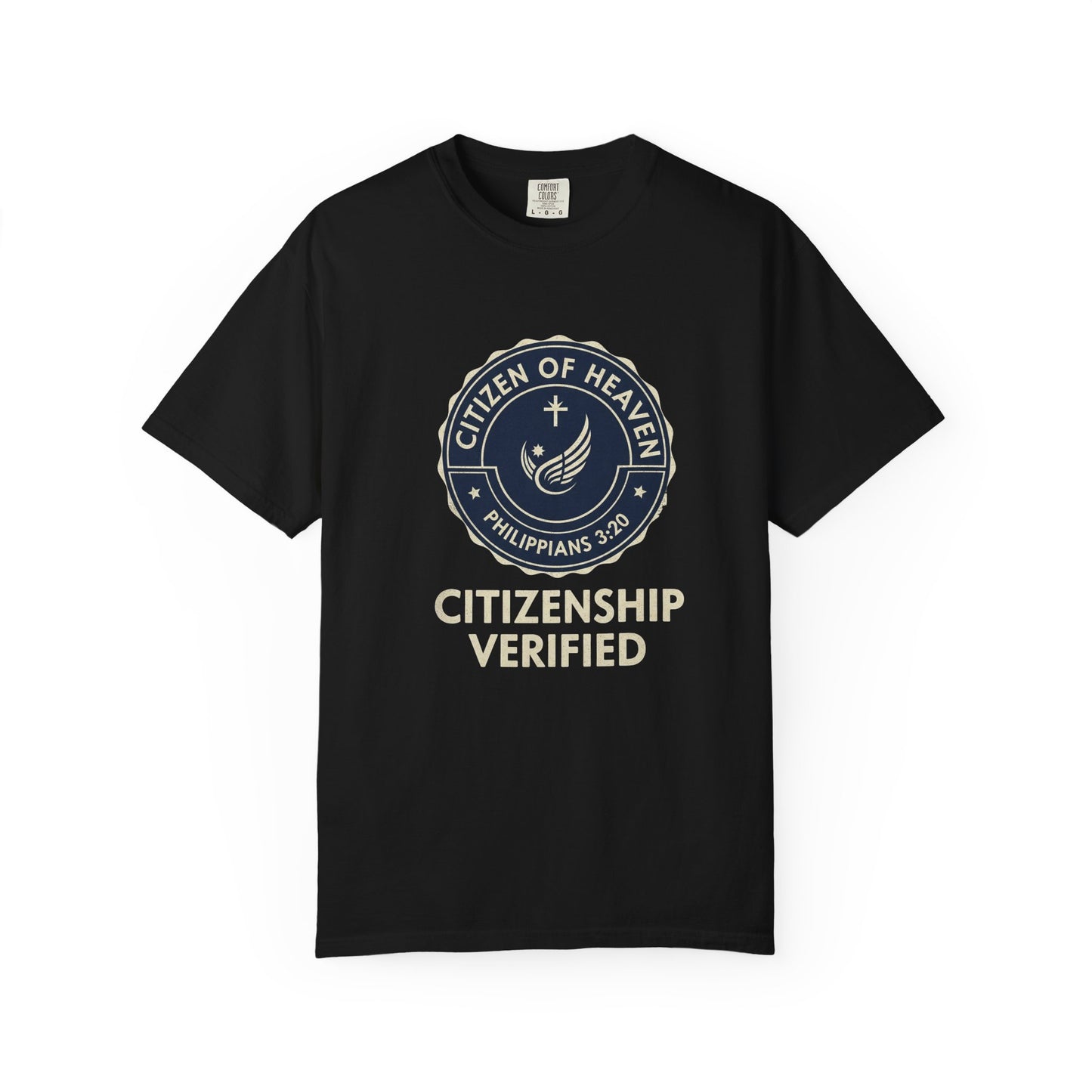 Citizen of Heaven T-shirt, Unisex Garment - Dyed Tee, Spiritual Gift, Christian Apparel, Faith - Based Fashion, Inspirational Top - ClaimedbyGodDesigns