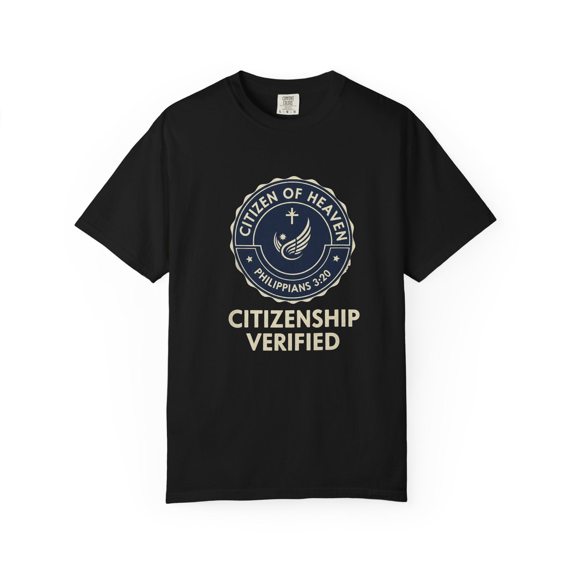 Citizen of Heaven T-shirt, Unisex Garment - Dyed Tee, Spiritual Gift, Christian Apparel, Faith - Based Fashion, Inspirational Top - ClaimedbyGodDesigns