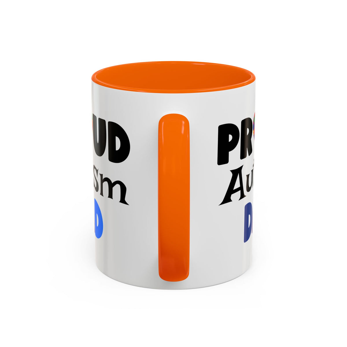 Proud Autism Dad Accent Coffee Mug - Perfect Gift for Fathers