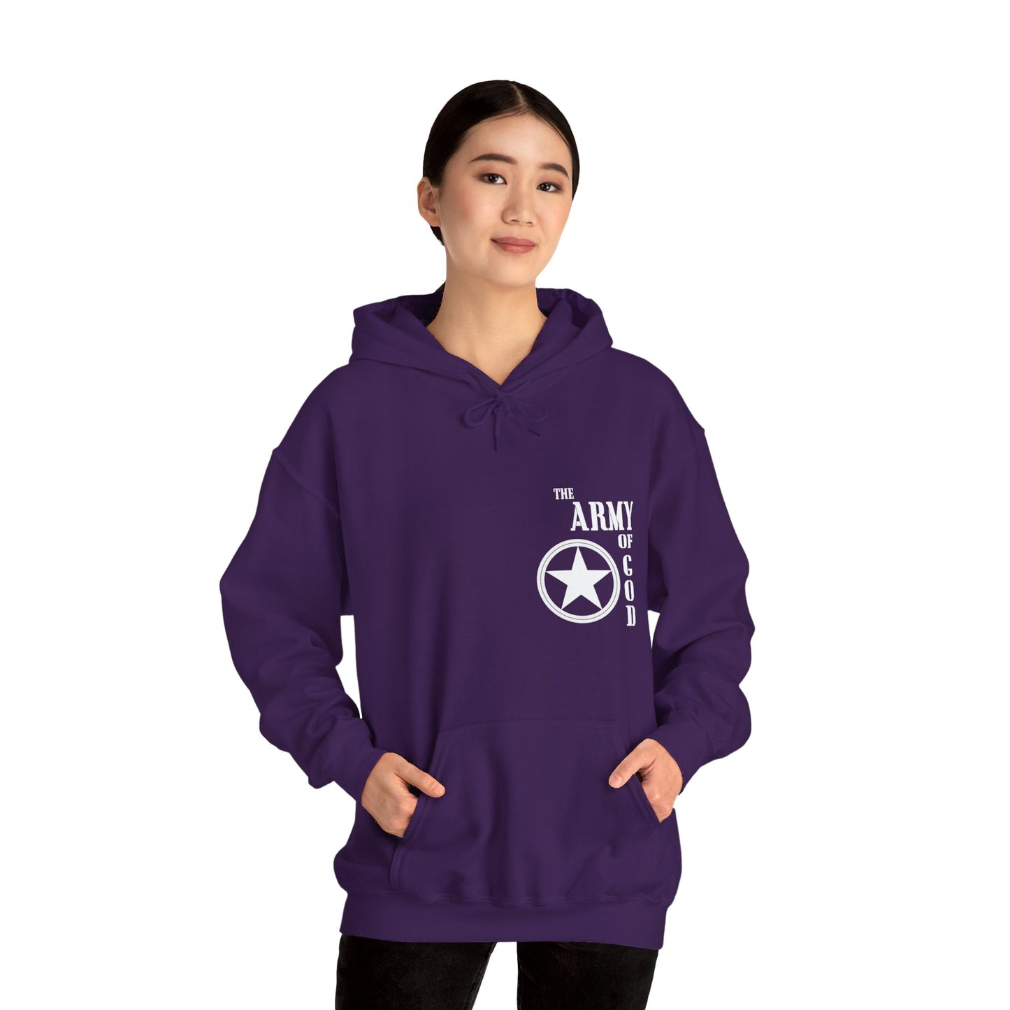 The Army Of God Unisex Christian Hooded Pullover Sweatshirt