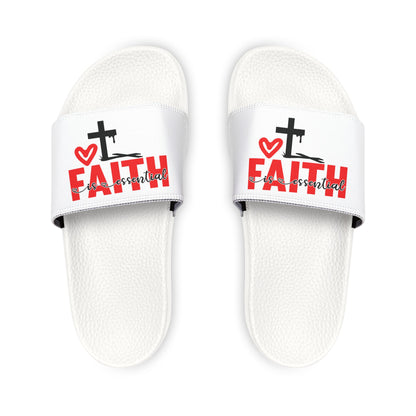 Faith-Inspired Youth Sandals, Comfortable Summer Footwear for Kids, Stylish Poolside Slides, Perfect for Family Outings, Religion Gifts