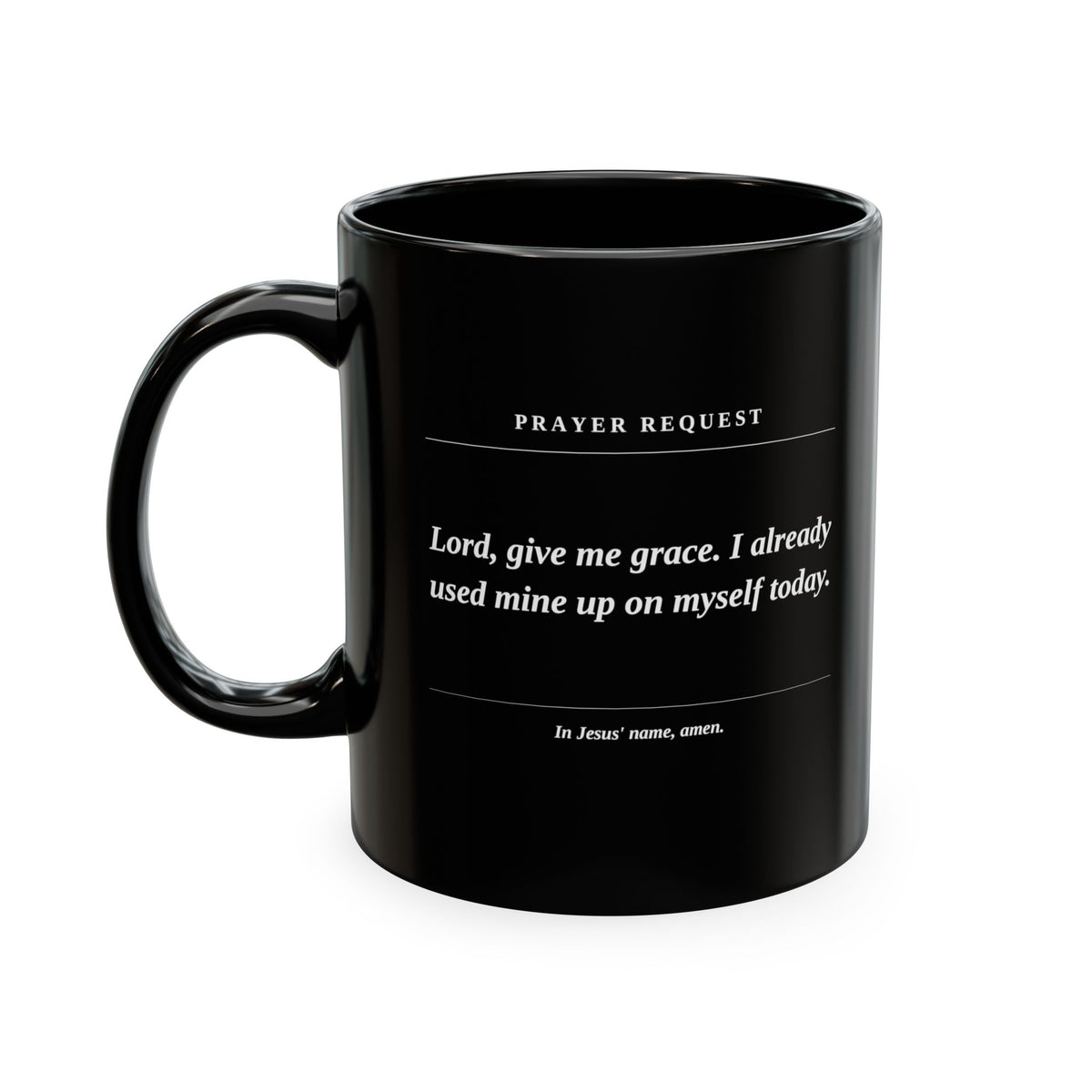 Prayer Request Mug — Inspirational Christian Coffee Cup with Daily Prayers