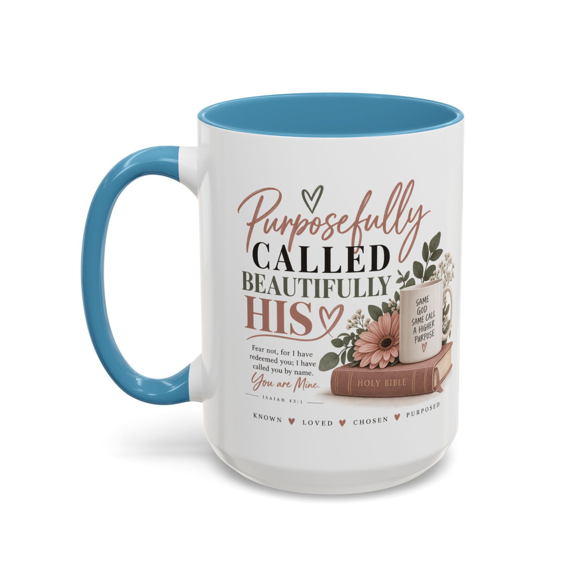 Purposefully Called, Beautifully His Accent Coffee Mug — Christian Inspirational 11/15oz