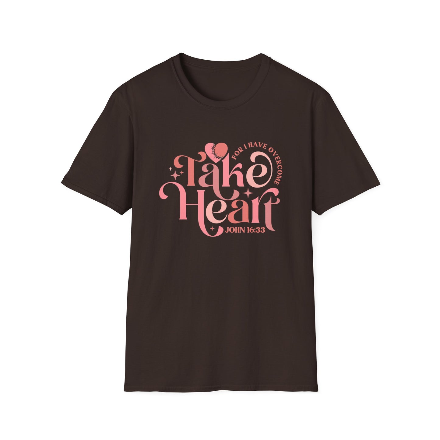 Take Heart For I Have Overcome Christian Unisex T-shirt