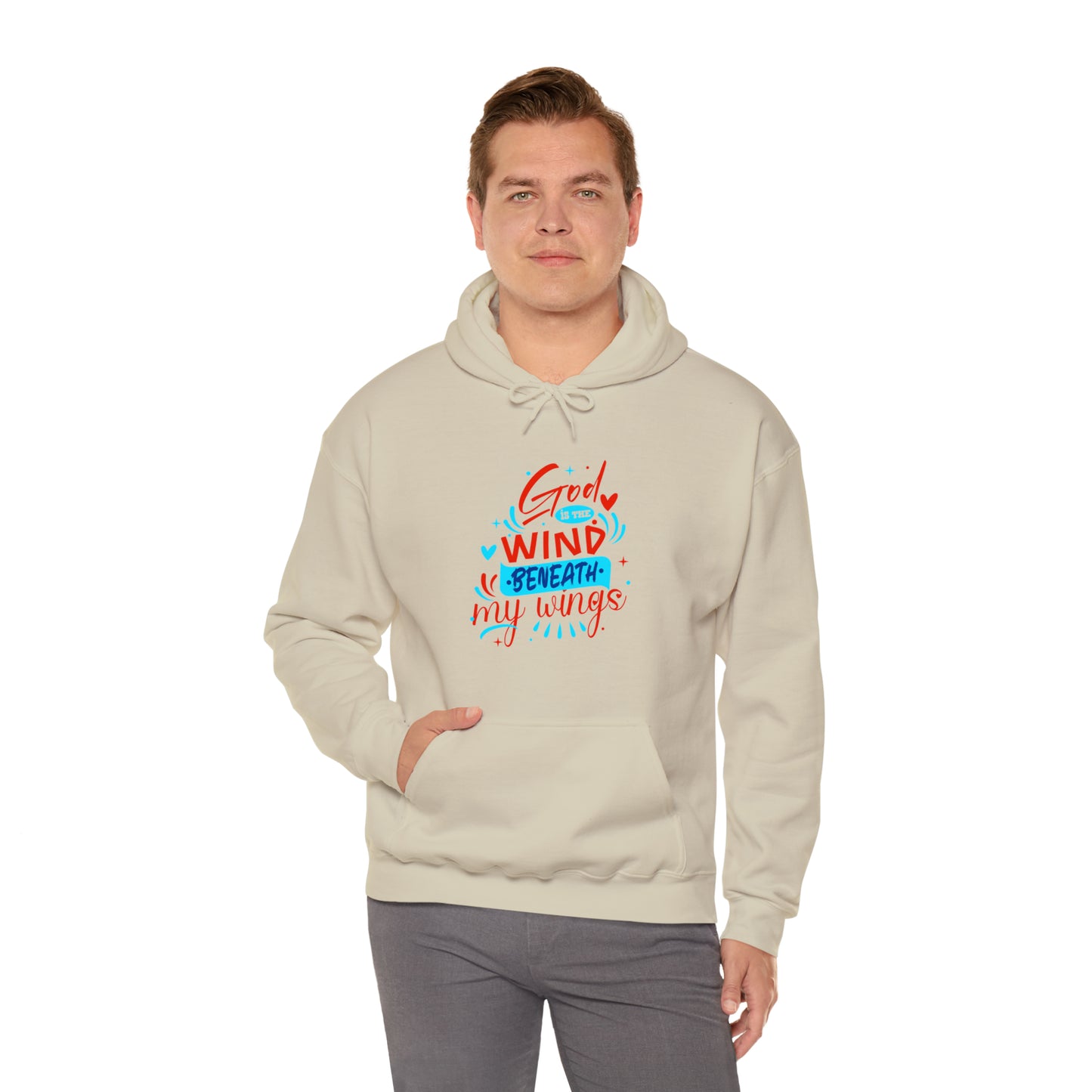 God Is The Wind Beneath My Wings Unisex Hooded Sweatshirt