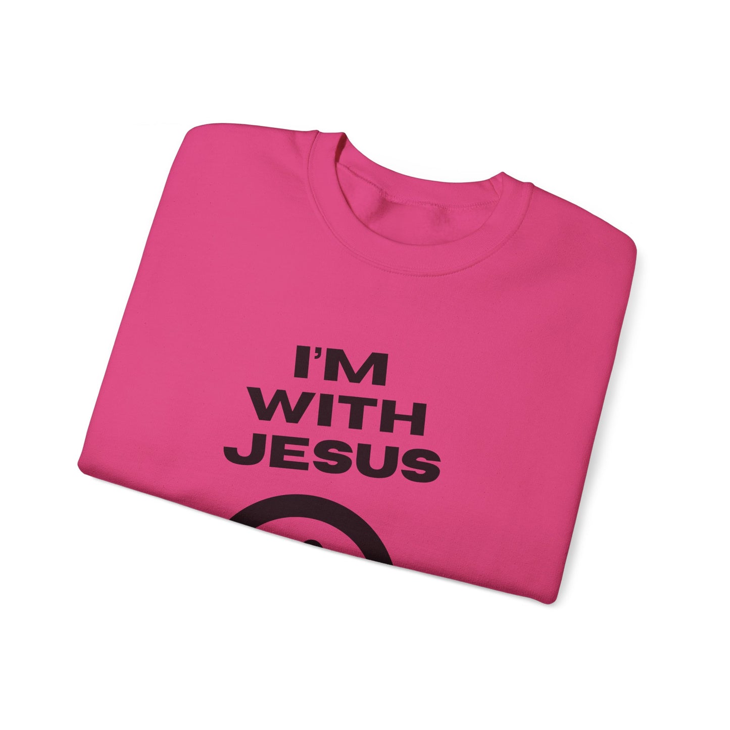 I'm With Jesus Unisex Heavy Blend™ Crewneck Christian Sweatshirt