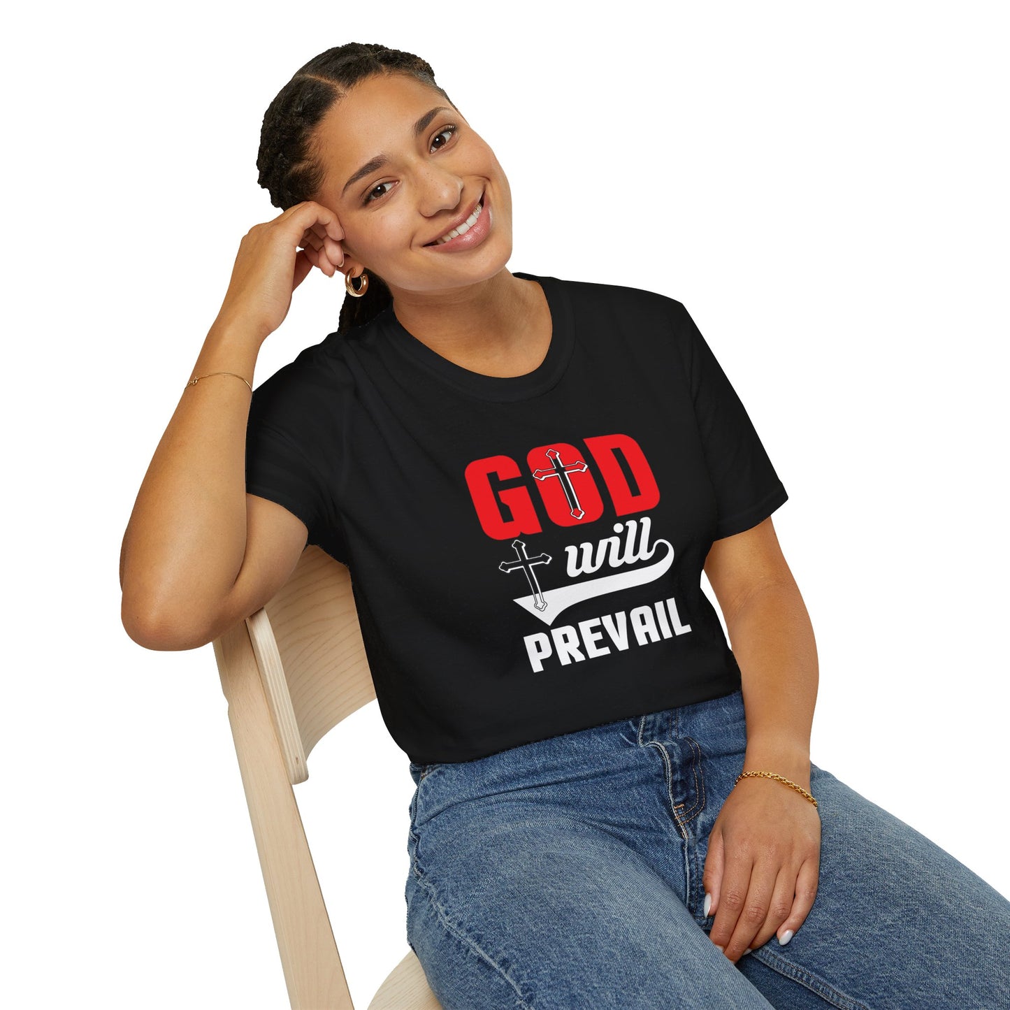 God Will Prevail Christian Unisex T-shirt