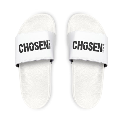 Youth Sandals with 'Chosen' Design, Comfortable Slip - Ons for Kids, Summer Footwear, Beach Sandals, Holiday Gift Ideas, Casual Wear - ClaimedbyGodDesigns