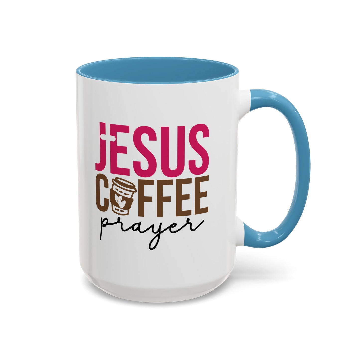 Faith-Inspired Coffee Prayer Accent Mug - Faith Inspired Gift for Coffee Lovers, Religious Drinkware, Inspirational Kitchen Decor