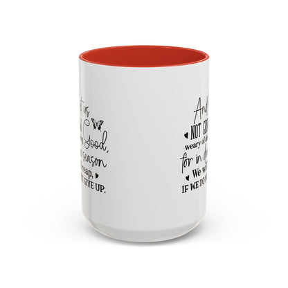 Christian Ceramic Mug - Due Season Accent Coffee Mug (11, 15oz)