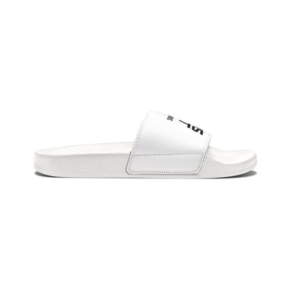 He Did It Women's Christian Slide Sandals — Christian Scripture 1 Corinthians 15:3 Pool Slides
