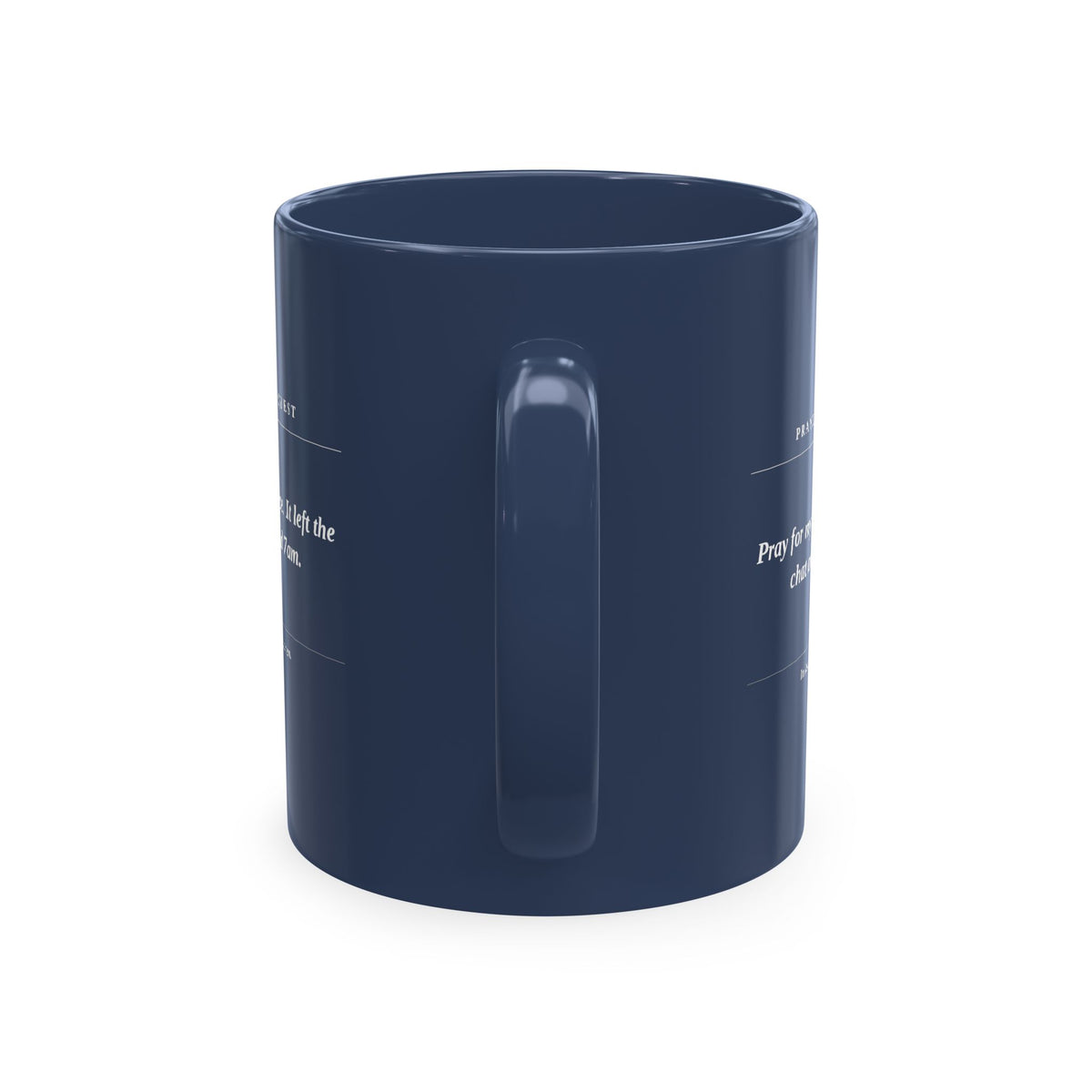 Prayer Request Ceramic Mug — 'Pray for My Peace' Inspirational Religious Coffee Cup