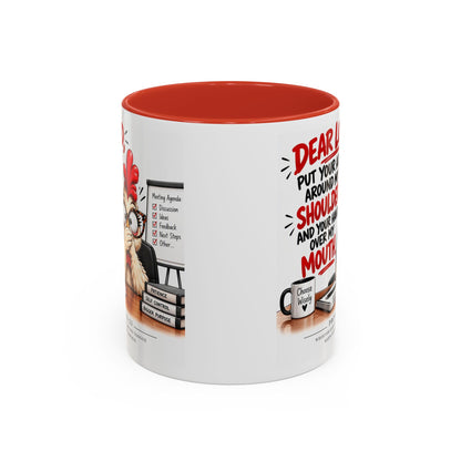 Christian Coffee Mug — "Dear Lord, Put Your Arm Around My Shoulder" Inspirational Ceramic Mug