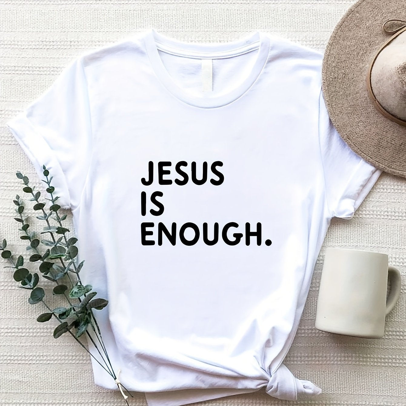 Jesus Is Enough Women's Christian T-shirt claimedbygoddesigns