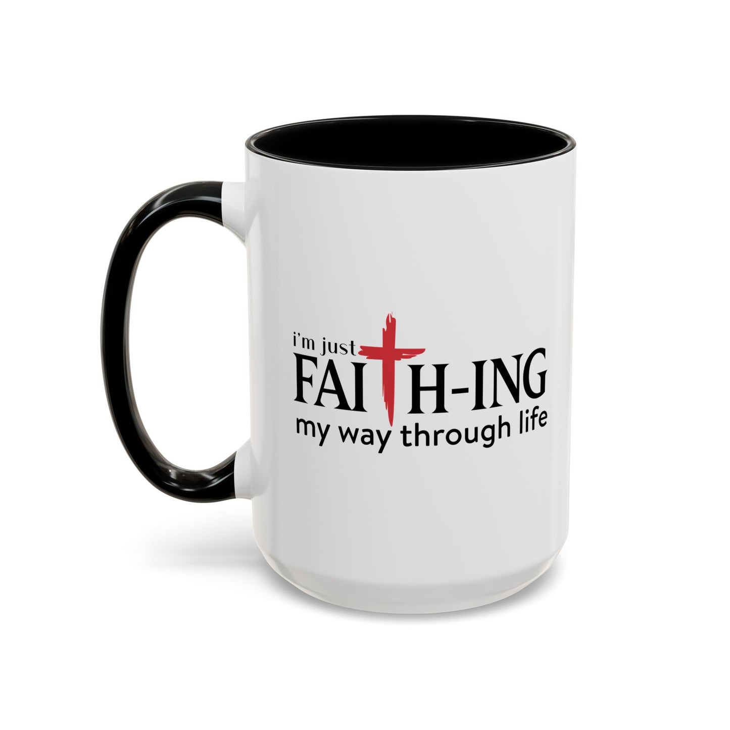 Faith-Inspired Coffee Accent Mug - Motivational Drinkware for Daily Inspiration