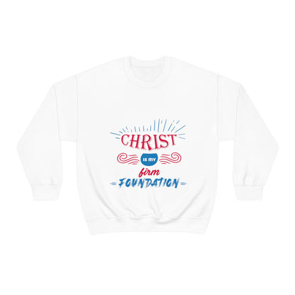 Christ Is My Firm Foundation Unisex Heavy Blend™ Crewneck Sweatshirt