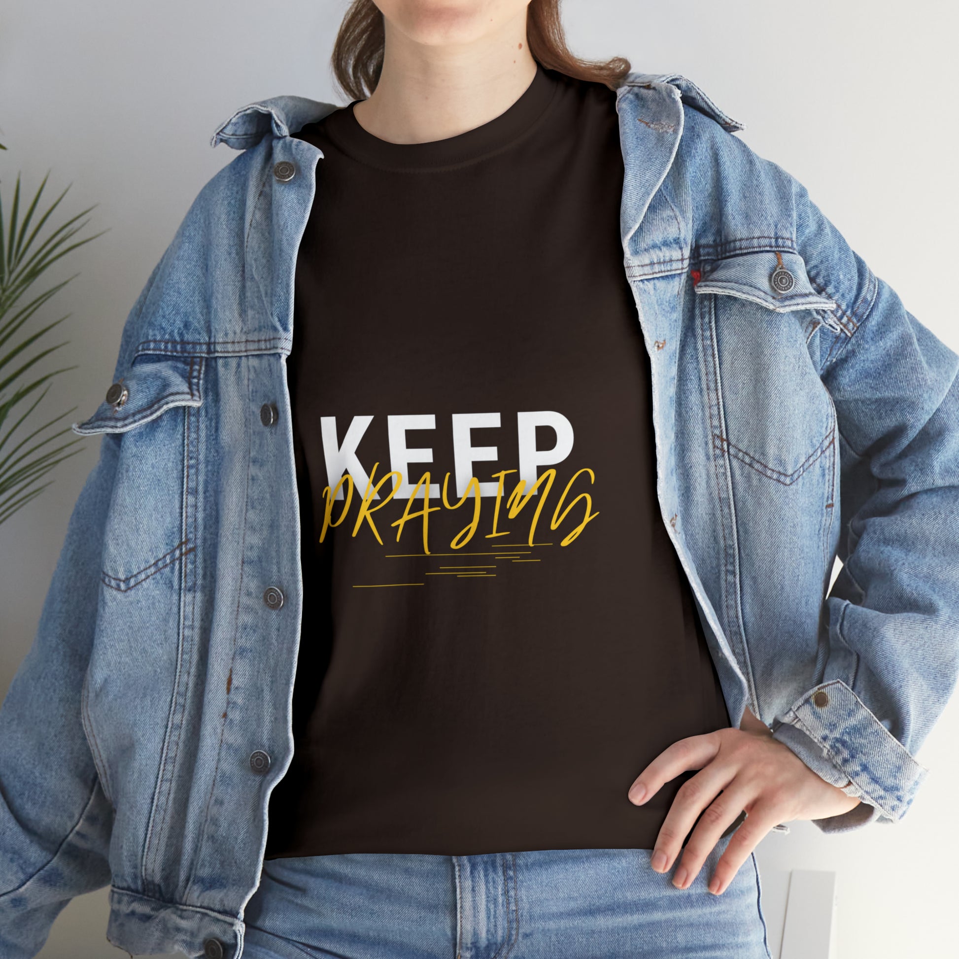 Keep Praying Unisex Heavy Cotton Tee Printify