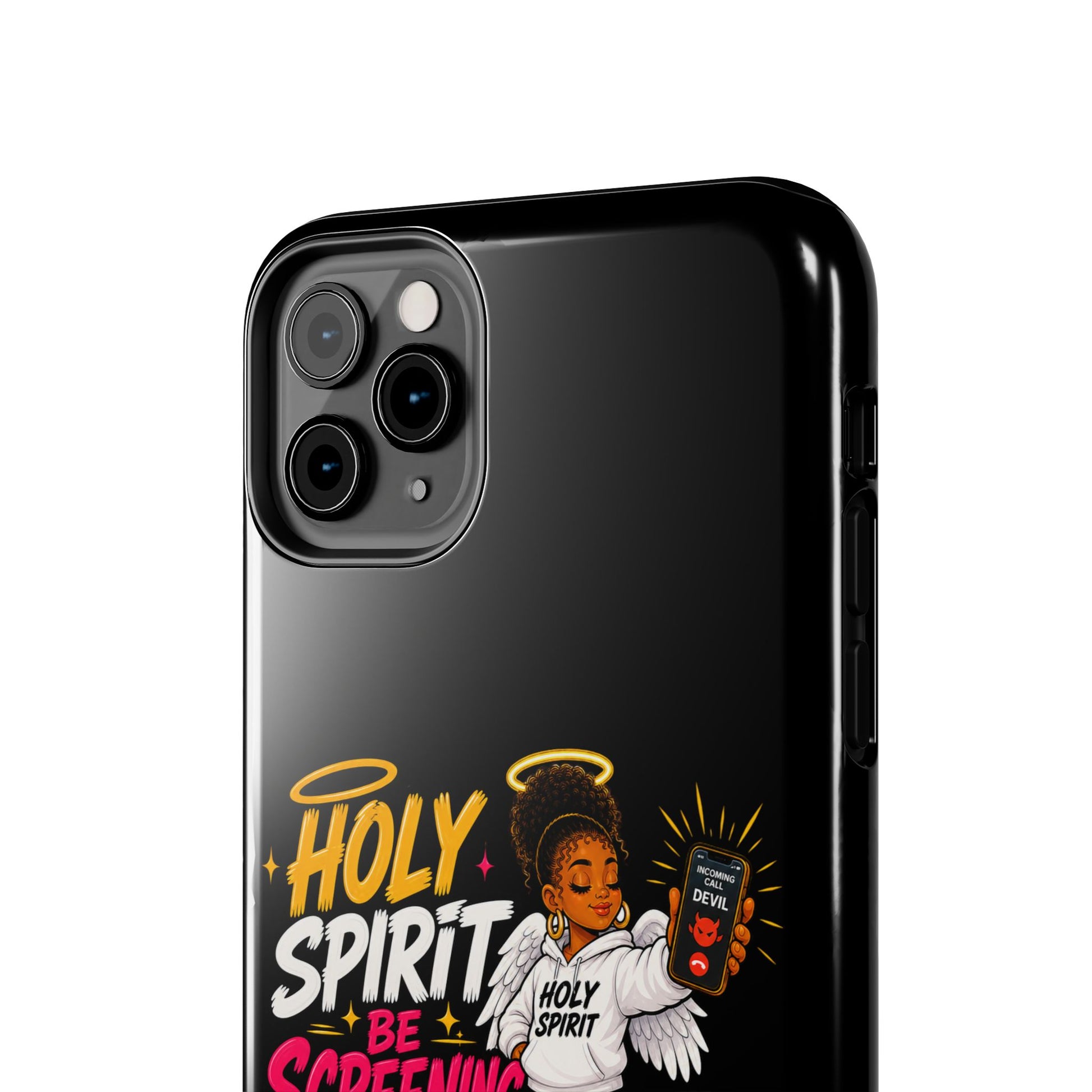 Phone Case — "Holy Spirit Be Screening My Calls" Christian Protective Tough Case - ClaimedbyGodDesigns