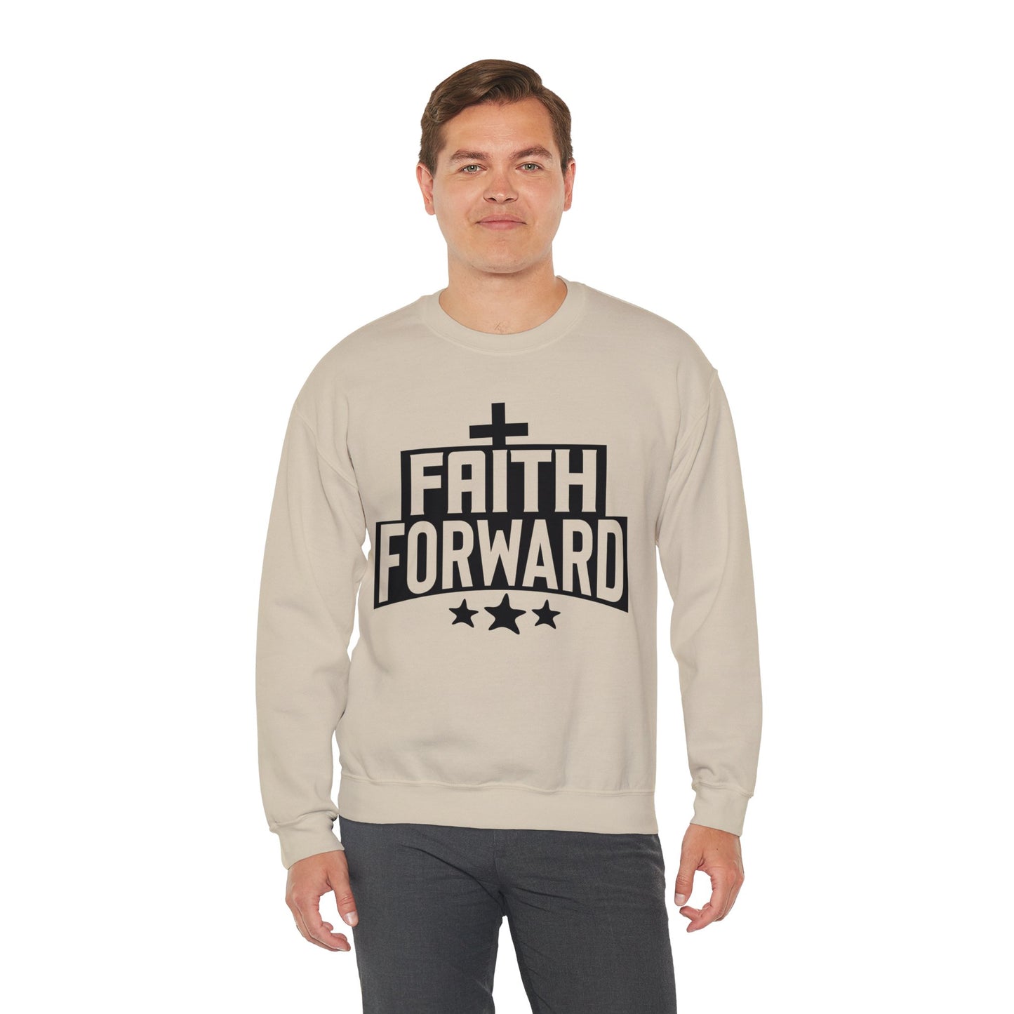 Faith Forward  Unisex Heavy Blend™ Crewneck Christian Sweatshirt