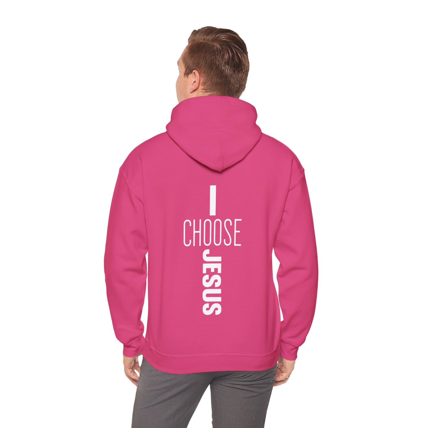 I Choose Jesus Unisex Christian Hooded Pullover Sweatshirt