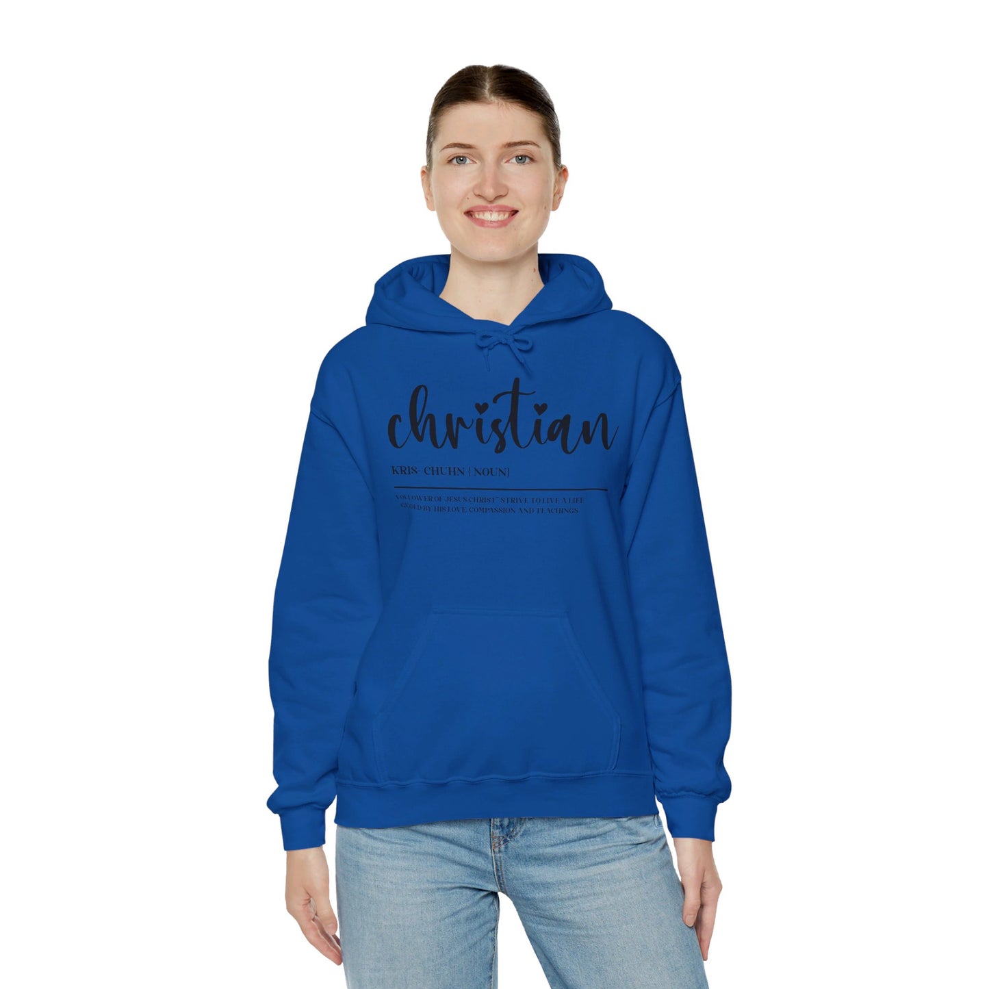 I Am A Christian Follower Of Christ  Unisex Christian Pullover Hooded Sweatshirt