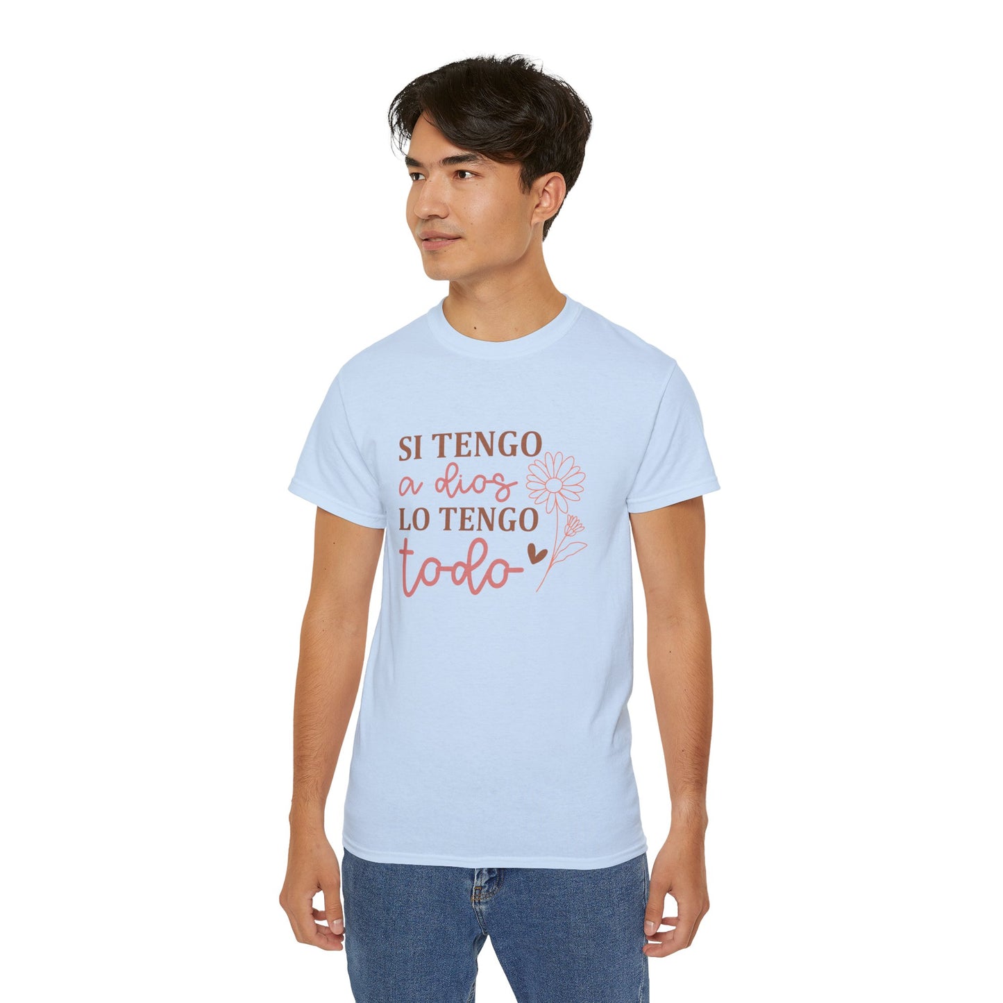 SI TENGO A DIOS LO TENGO TODO Christian Spanish Unisex T-shirt Printify