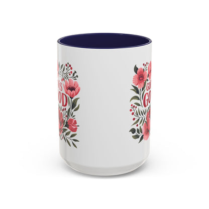 Christian Ceramic Mug- He Is Good Accent Coffee Mug (11, 15oz)