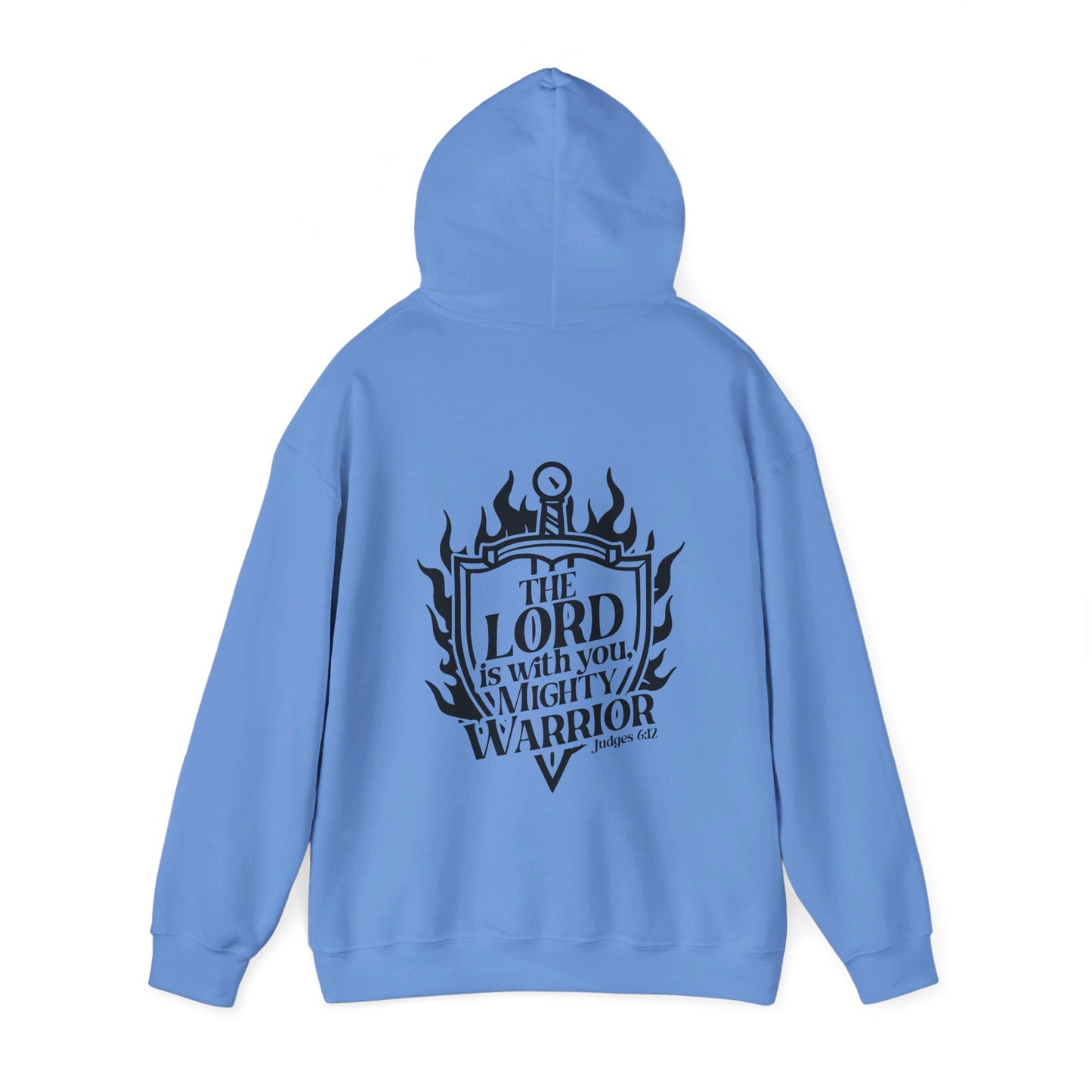 The Lord Is With You Mighty Warrior Unisex Christian Pullover Hooded Sweatshirt