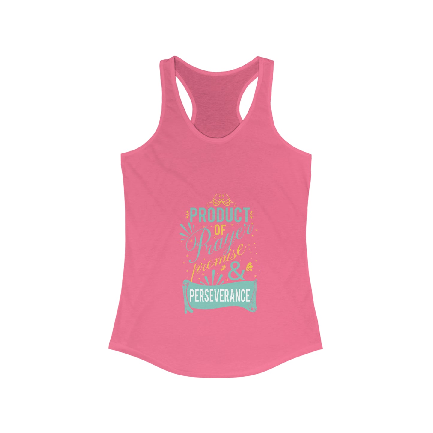 Product of Prayer, Promise, and Perseverance slim fit tank-top