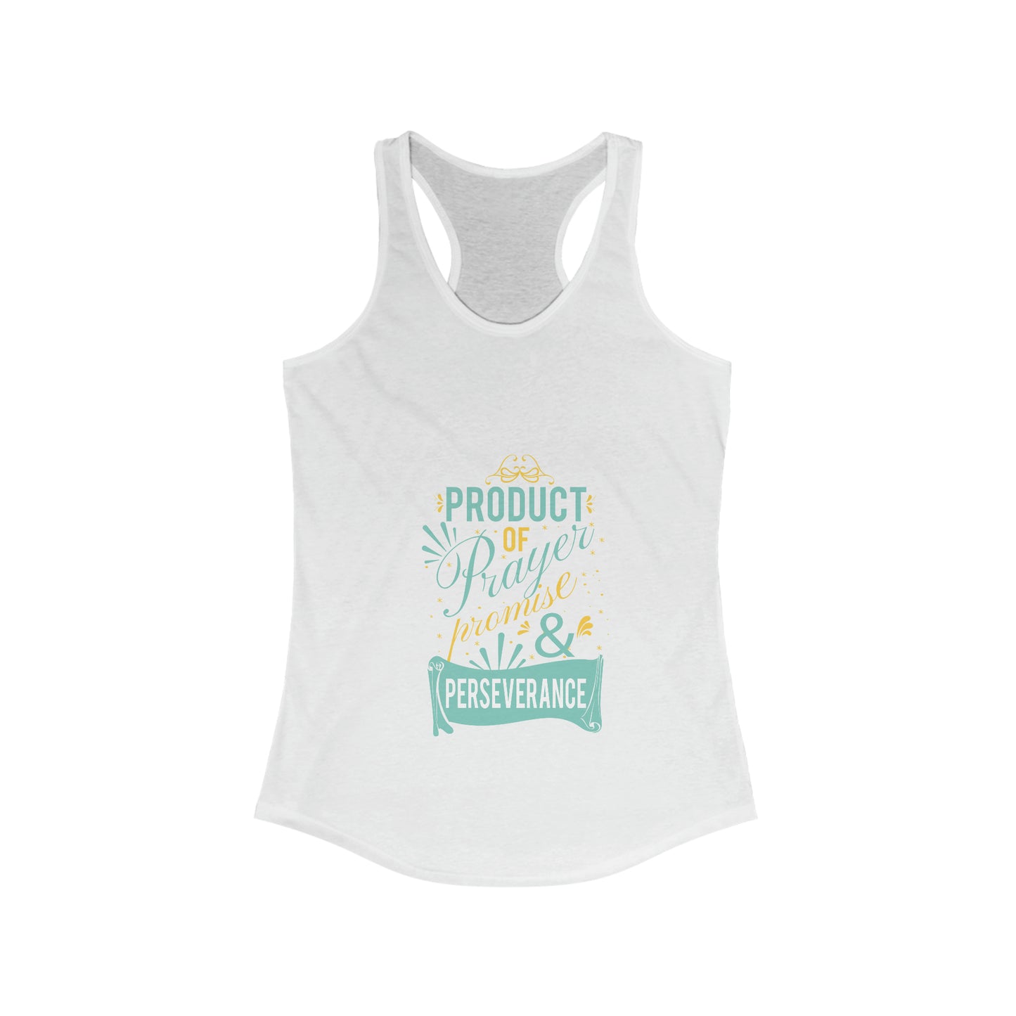 Product of Prayer, Promise, and Perseverance slim fit tank-top