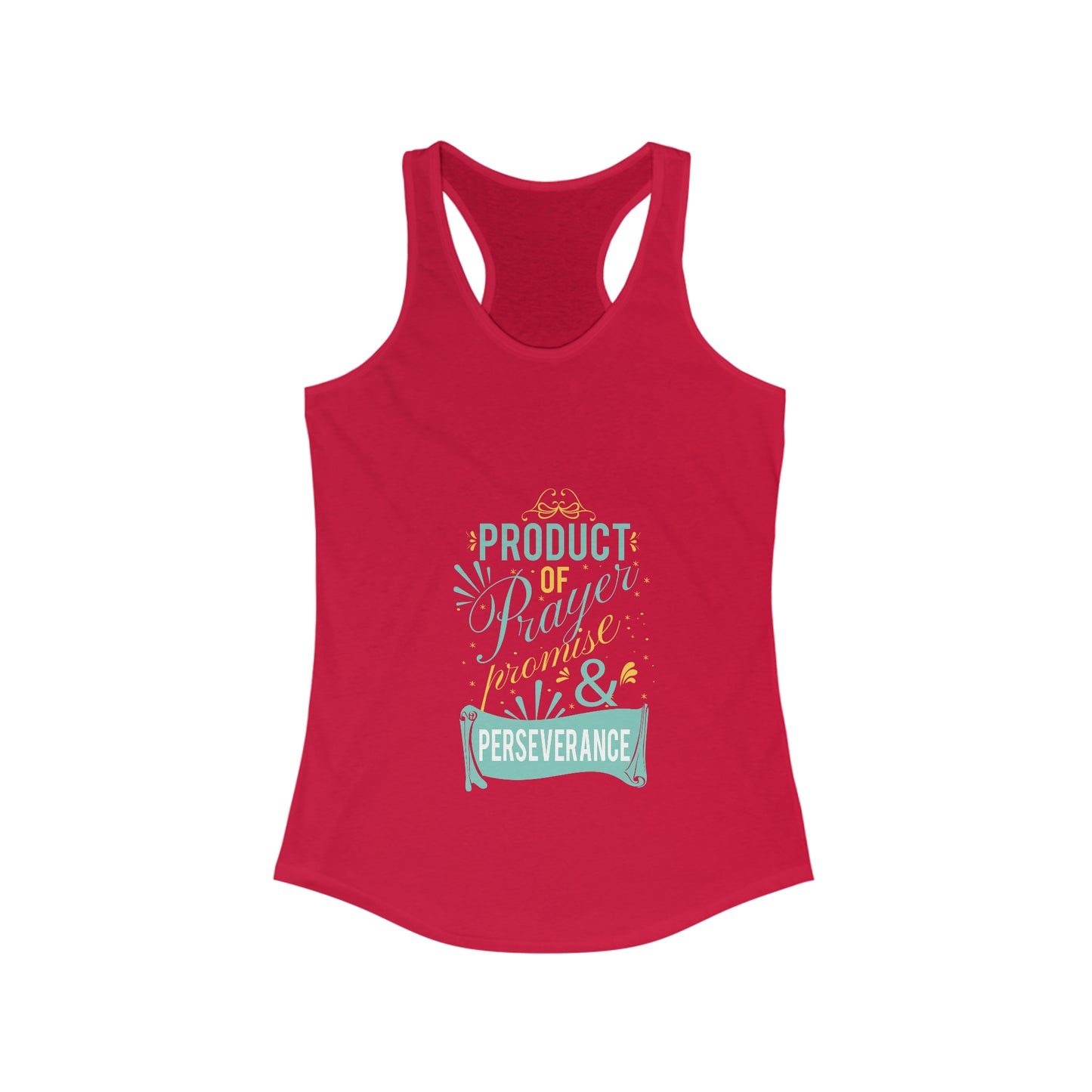 Product of Prayer, Promise, and Perseverance slim fit tank-top