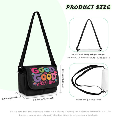 God Is Good All The Time Christian Kids Flap Crossbody Bag