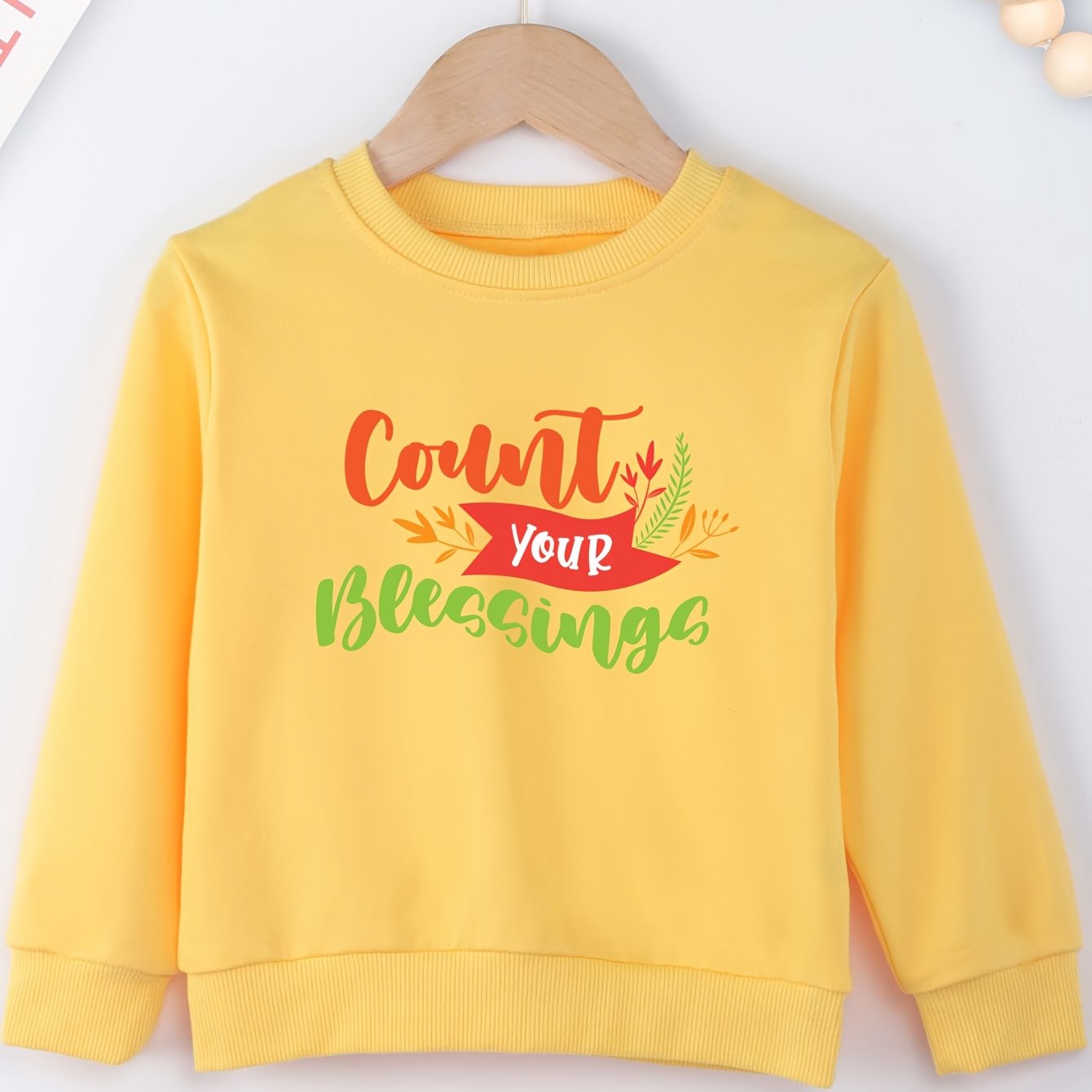 Count Your Blessing's Youth Christian Pullover Sweatshirt claimedbygoddesigns