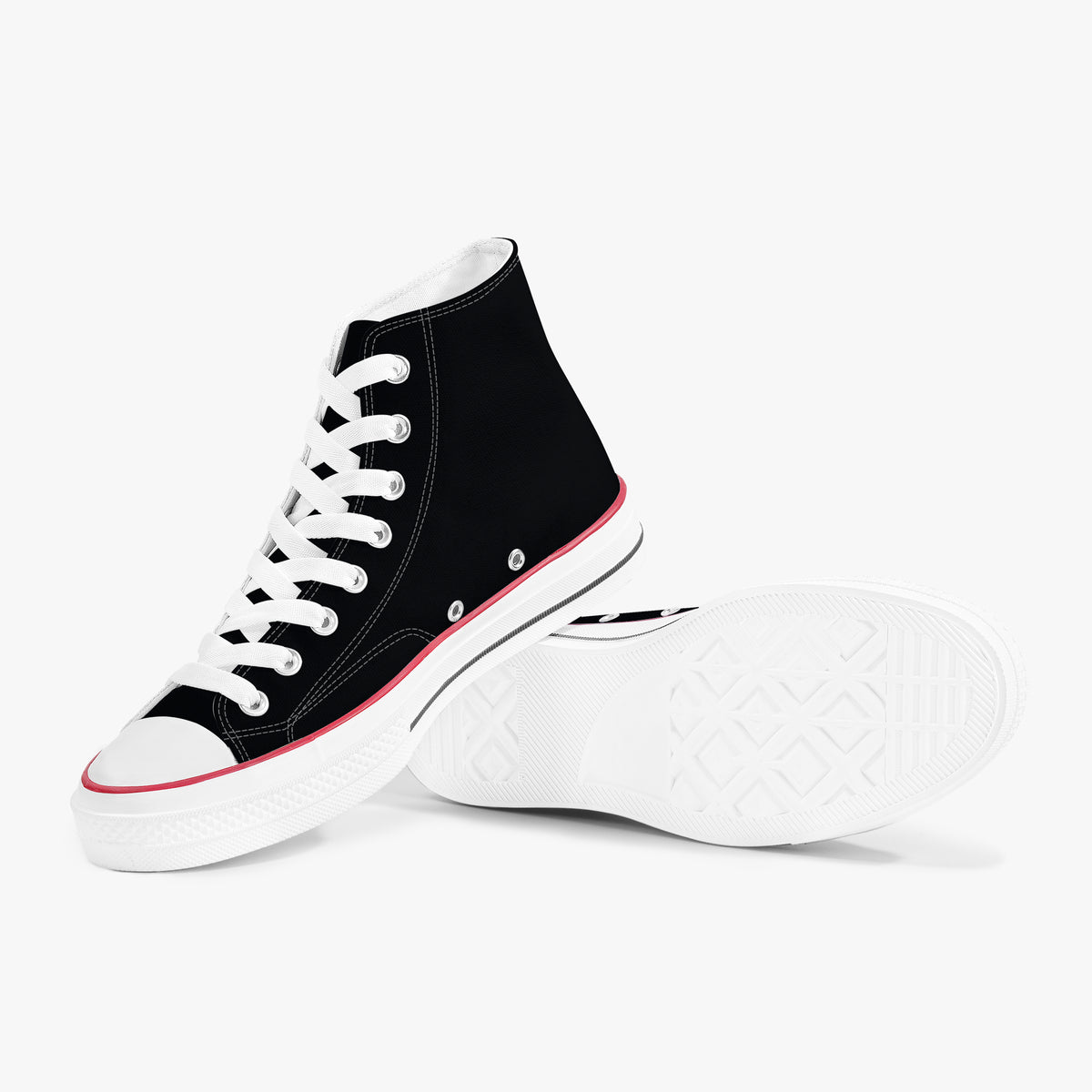 Faith Runs Deeper Than Blood unisex Christian high-top canvas sneakers, view 6