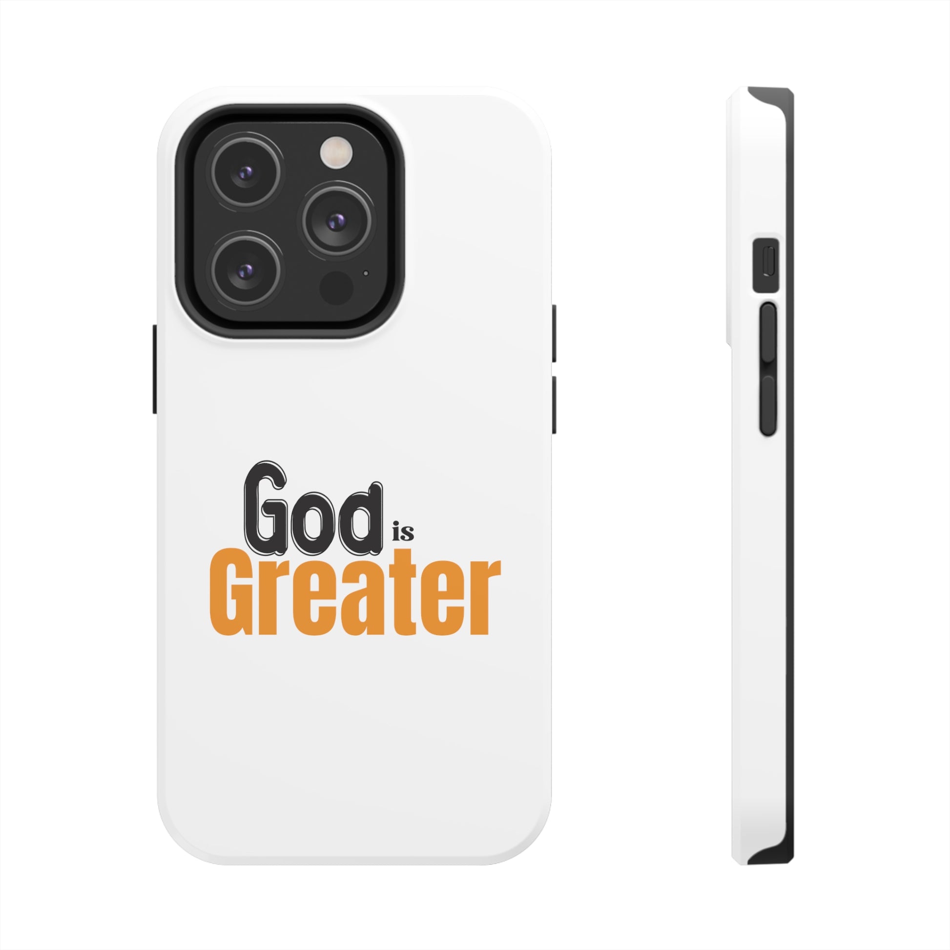 God Is Greater Christian Phone Tough Phone Cases, Case-Mate Printify