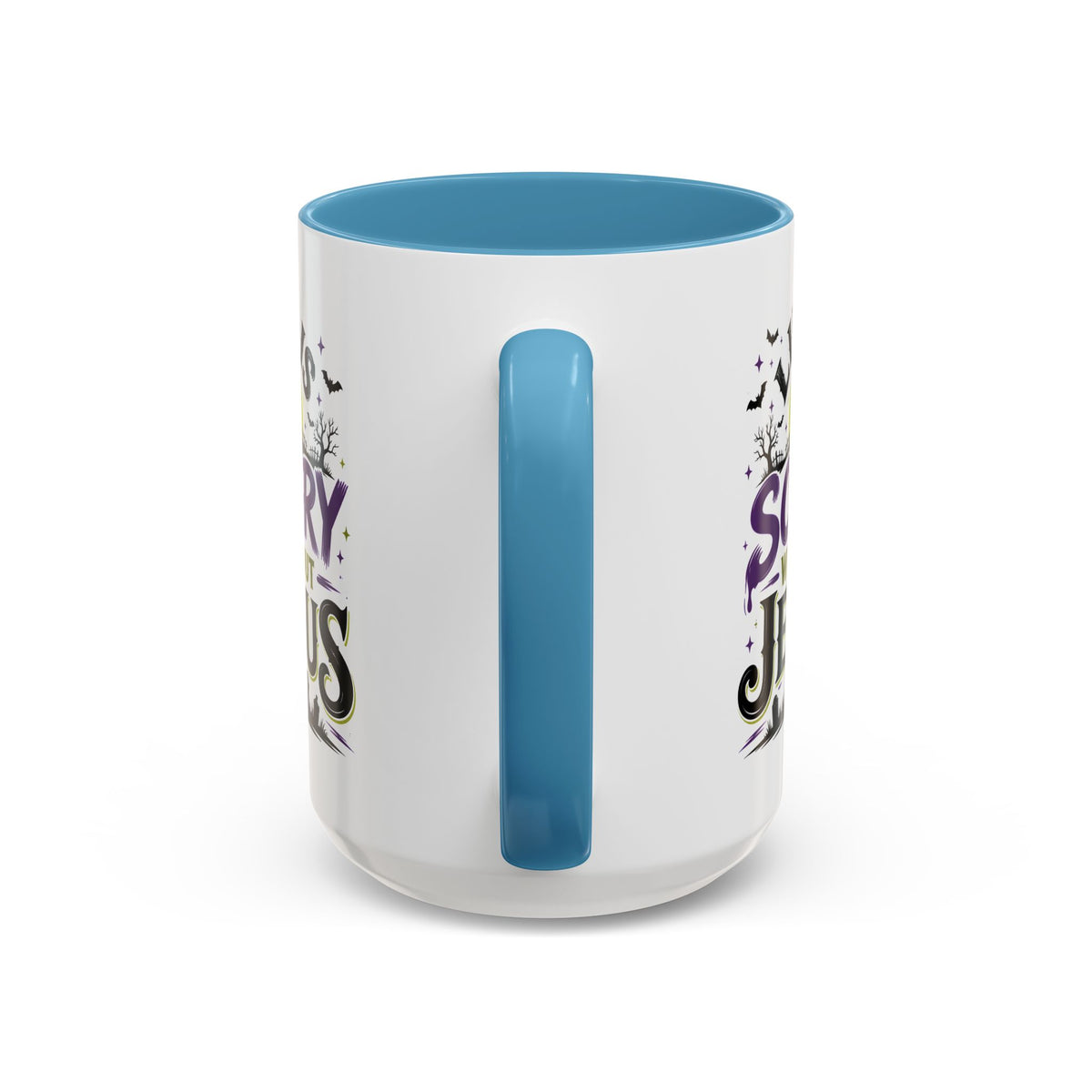 Coffee Mug — “Life Is Scary Without Jesus” Halloween Christian Accent Mug (11/15oz)
