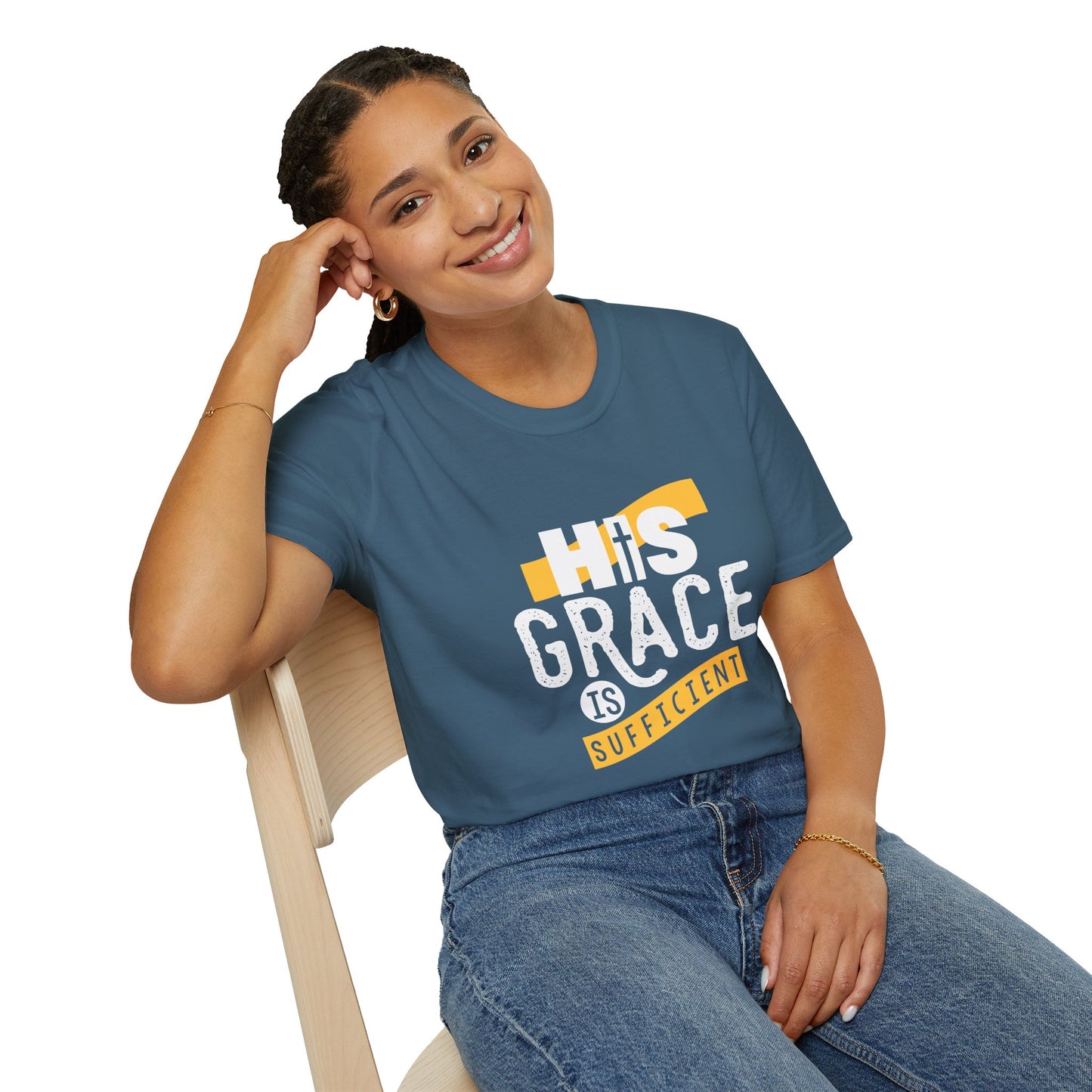 His Grace Is Sufficient  Unisex Christian T-shirt