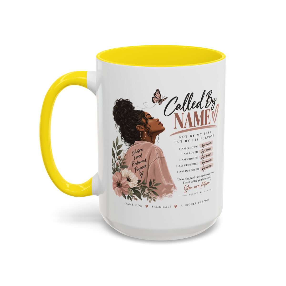Called By Name Coffee Mug — Inspirational Christian Gift for Her (11/15oz)