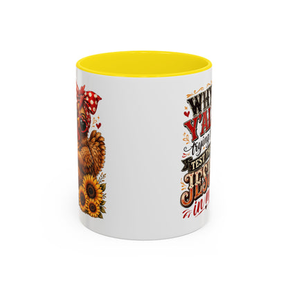 Why Y'all Trying to Test the Jesus in Me Christian Accent Ceramic Coffee Mug